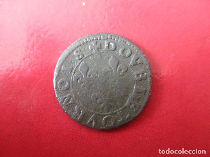 Monedas antiguas de Europa: Francia. doble torn&eacute;s antiguo - Foto 2