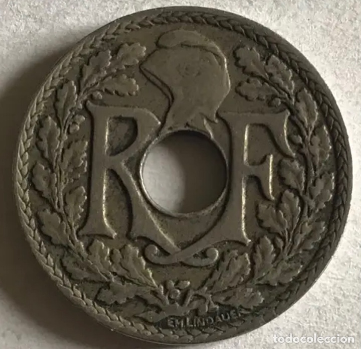 Monedas antiguas de Europa: MONEDA 10 C&eacute;ntimos. FRANCIA. A&ntilde;o 1925 - Foto 2