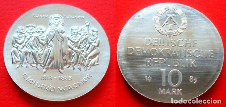 Moedas antigas da Europa: ALEMANIA DEMOCRATICA 10 MARCOS 1983