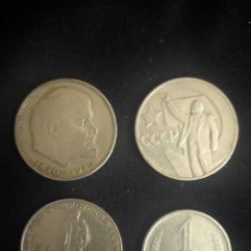 Monedas antiguas de Europa: LOTE DE 4 MONEDAS RUSAS DIFERENTES