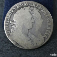 Monedas antiguas de Europa: 074 INGLATERRA 1/2 CORONA GUILLERMO III 1689. Lote 338043753