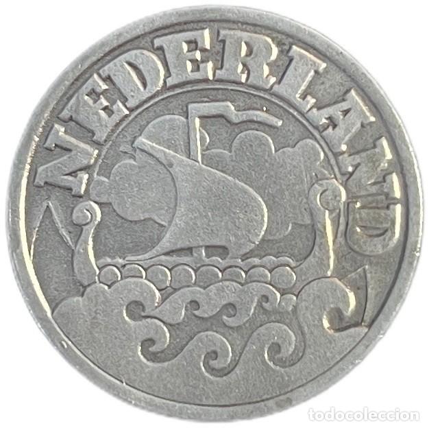 Old Coins of Europe: PAISES BAJOS. SEGUNDA GUERRA MUNDIAL (WWII). OCUPACI&Oacute;N ALEMANA. 25 C&Eacute;NTIMOS. 1.942