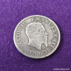 Monnaies anciennes de Europe: MONEDA DE PLATA DE ITALIA. VICTOR MANUEL II. 1863. 1 LIRA. ORIGINAL.. Lote 339863348