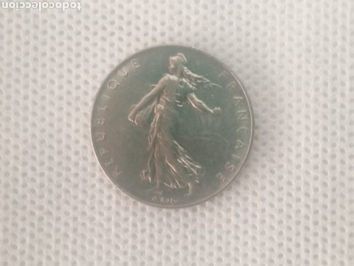 Monedas antiguas de Europa: Francia moneda 1 Franco 1975 - Foto 1
