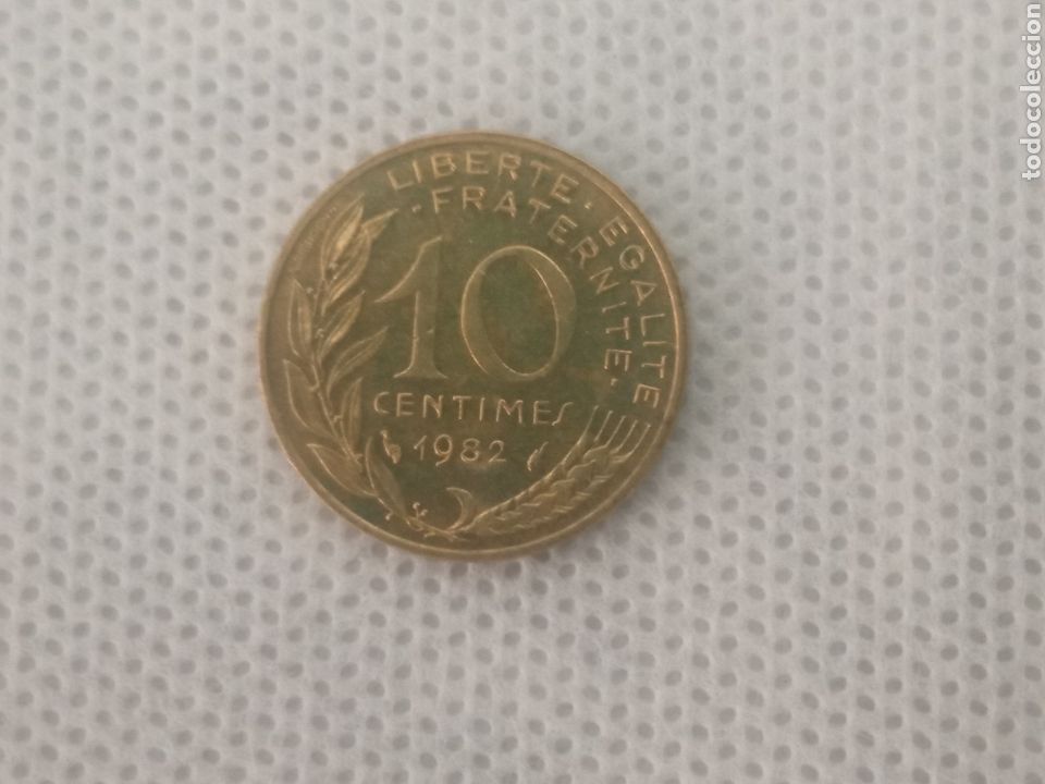 Monedas antiguas de Europa: Francia moneda 10 c&eacute;ntimos 1982 - Foto 2