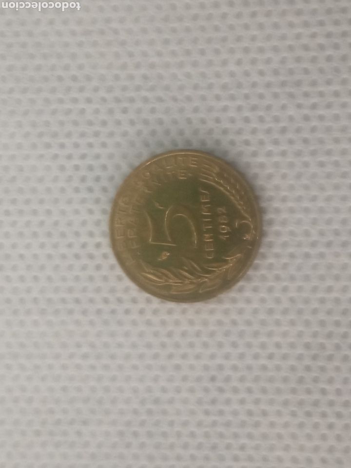 Monedas antiguas de Europa: Francia moneda 5 c&eacute;ntimos 1982 - Foto 2