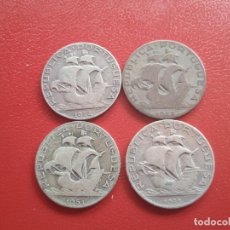 Monedas antiguas de Europa: PORTUGAL. 4 MONEDAS DE 2,50 ESCUDOS DE PLATA. AÑOS DIFERENTES. Lote 341359408