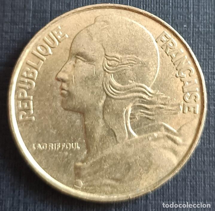 Monedas antiguas de Europa: 20 centimes 1989 - Francia - Foto 2