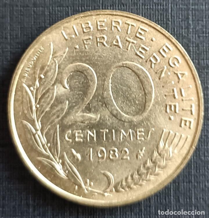 Monedas antiguas de Europa: 20 centimes 1982 - Francia - Foto 1