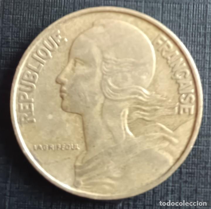 Monedas antiguas de Europa: 20 centimes 1963 - Francia - Foto 2
