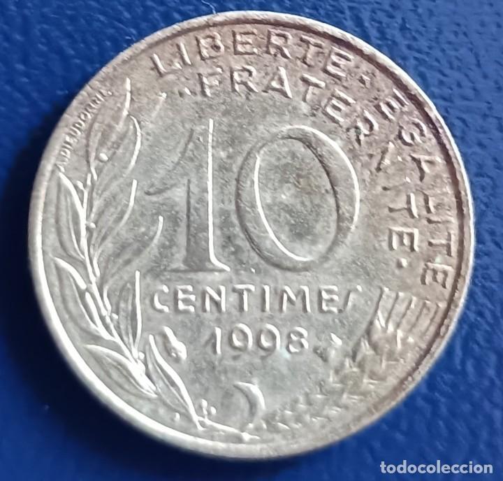 Monedas antiguas de Europa: 10 centimes 1998 - Francia - Foto 1