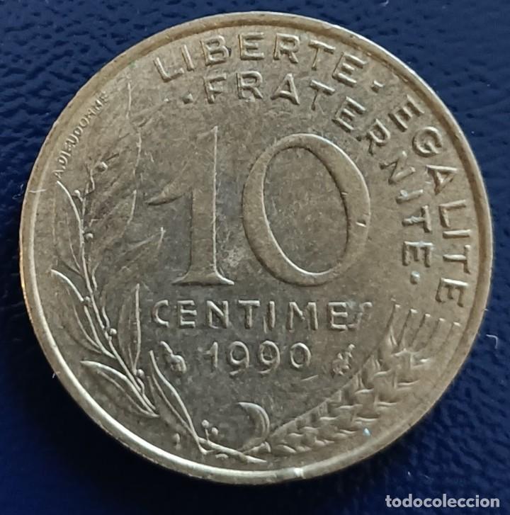 Monedas antiguas de Europa: 10 centimes 1990 - Francia - Foto 1