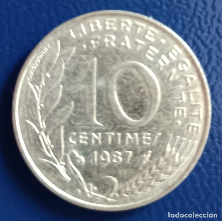 Monedas antiguas de Europa: 10 centimes 1987 - Francia - Foto 1
