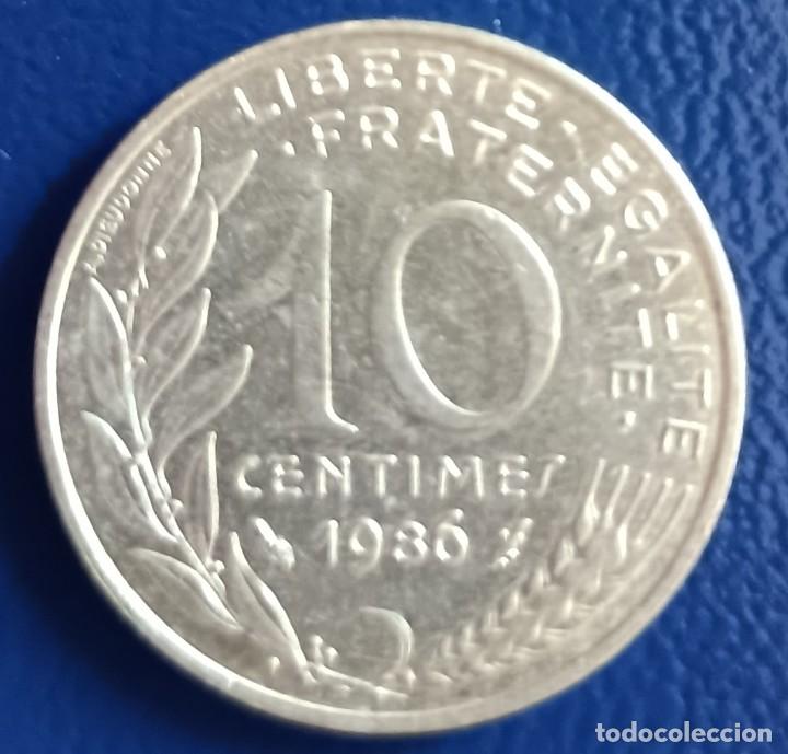 Monedas antiguas de Europa: 10 centimes 1986 - Francia - Foto 1