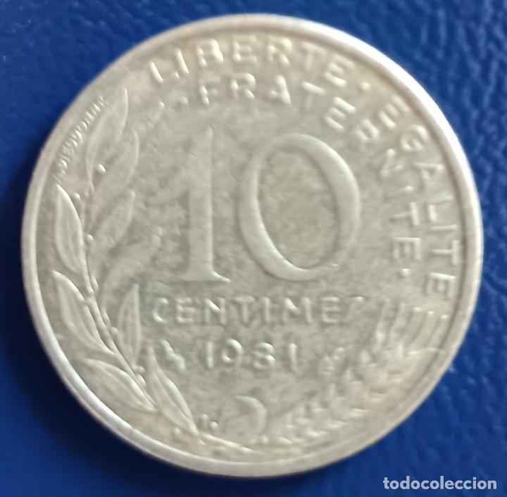 Monedas antiguas de Europa: 10 centimes 1981 - Francia - Foto 1