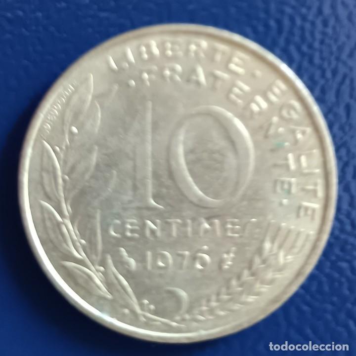 Monedas antiguas de Europa: 10 centimes 1976 - Francia - Foto 1