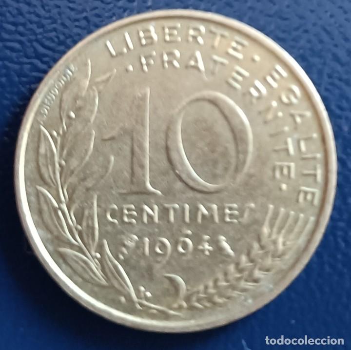 Monedas antiguas de Europa: 10 centimes 1964 - Francia - Foto 1