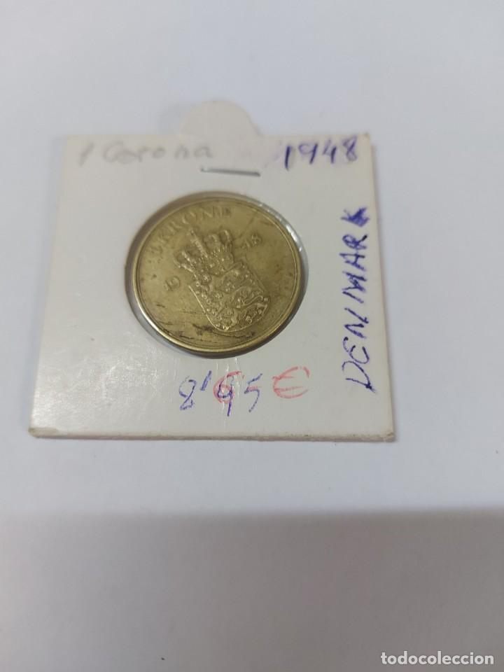 Monedas antiguas de Europa: moneda dinamarca a&ntilde;o 1948 - Foto 1