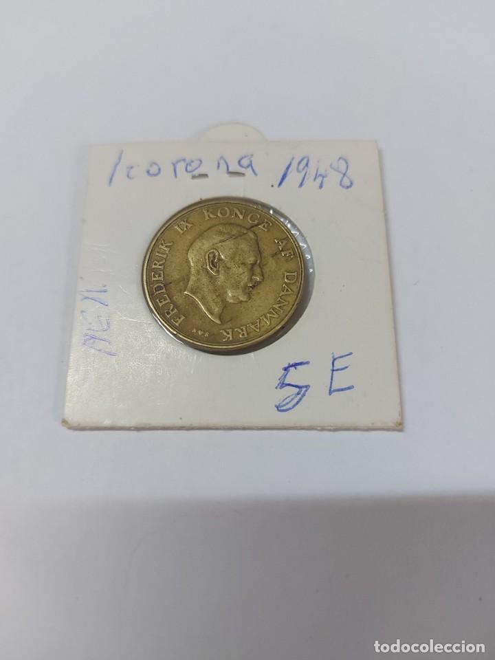 Monedas antiguas de Europa: moneda dinamarca a&ntilde;o 1948 - Foto 2