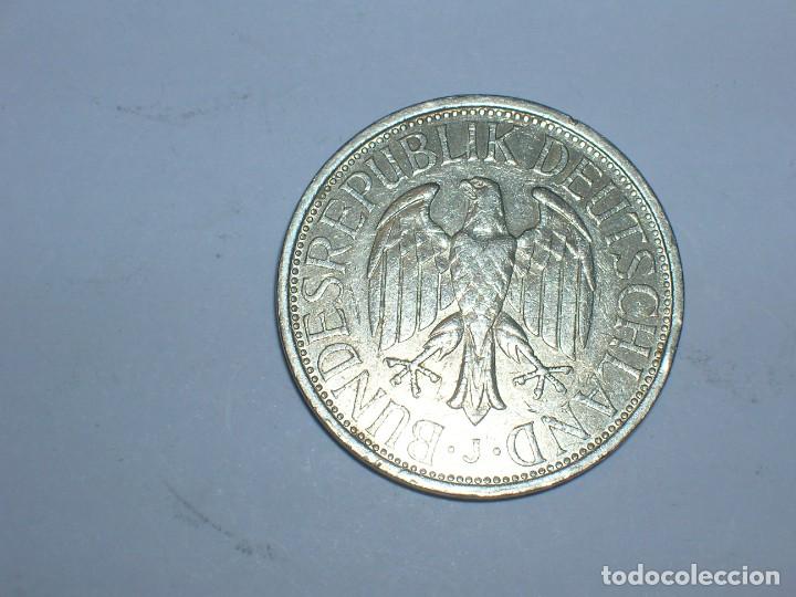 Monedas antiguas de Europa: ALEMANIA- 1 MARCO 1972 J, Variante anverso y reverso k delgada (7001)