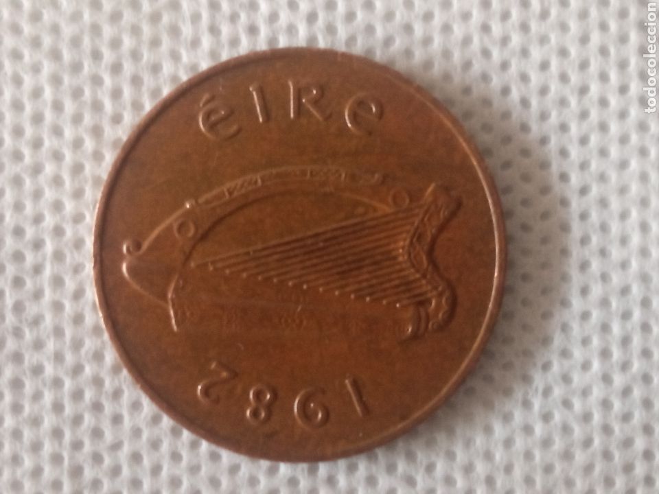 Monedas antiguas de Europa: Irlanda moneda 2 pence 1982 - Foto 2