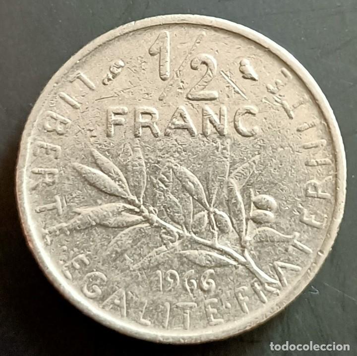 Monedas antiguas de Europa: 50 centimes 1966 - Francia - Foto 1