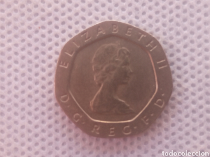 Monedas antiguas de Europa: Inglaterra moneda 20 pence 1993 - Foto 1