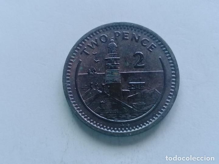 Monedas antiguas de Europa: MONEDA TWO PENCE 1992, GIBRALTAR - Foto 2