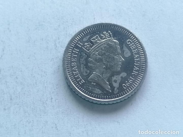 Monedas antiguas de Europa: MONEDA FIVE PENNY 1990, GIBRALTAR - Foto 1