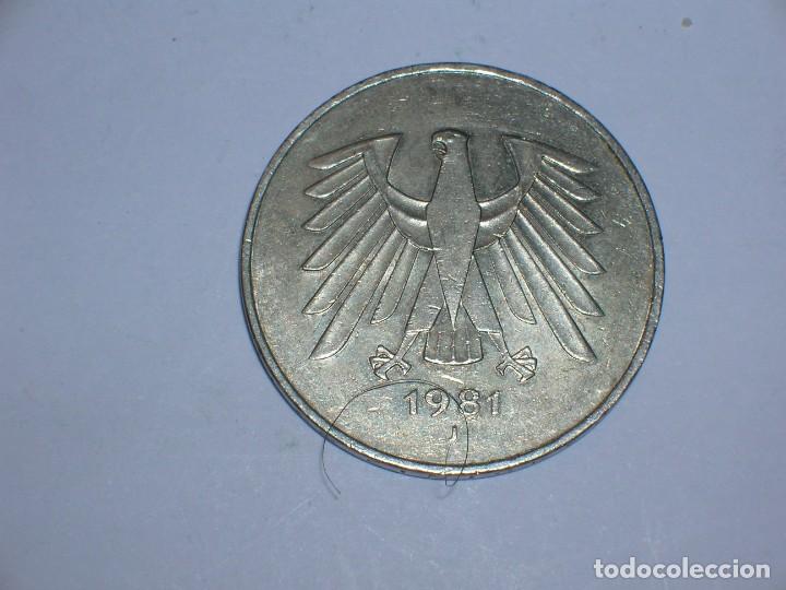Old Coins of Europe: ALEMANIA- 5 MARCOS 1981 J (7971)