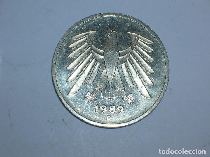 Monnaies anciennes de Europe: ALEMANIA- 5 MARCOS 1989 D (8000)