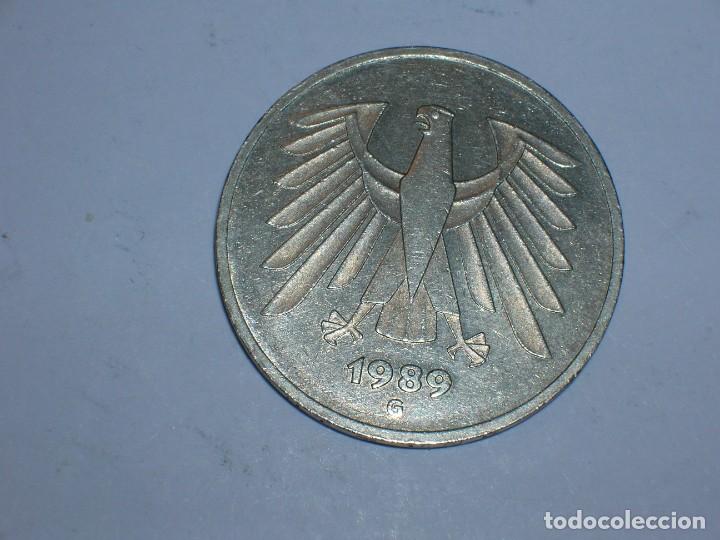 Monnaies anciennes de Europe: ALEMANIA- 5 MARCOS 1989 G (8002)