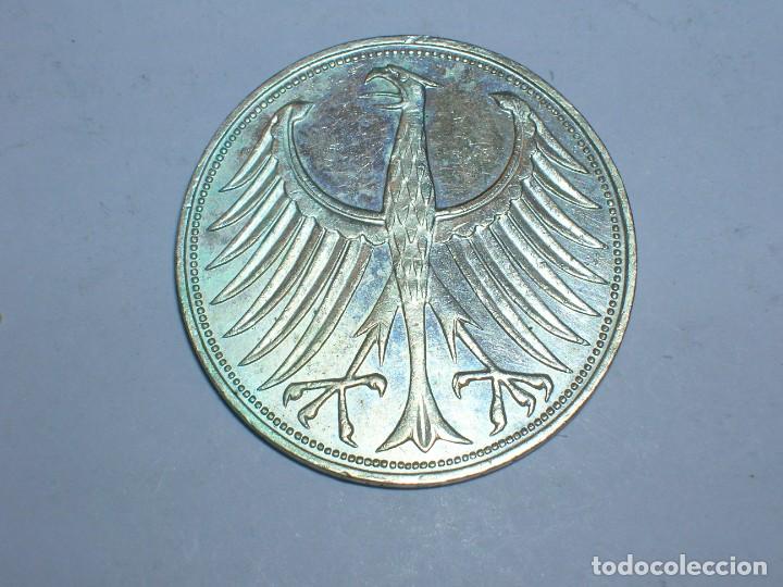 Alte M&uuml;nzen aus Europa: ALEMANIA- 5 MARCOS PLATA 1960 J (8220)