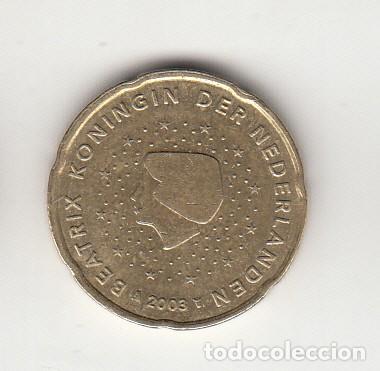 Monedas antiguas de Europa: HOLANDA 20 C&Eacute;NTIMOS DE EURO 2003. - Foto 1