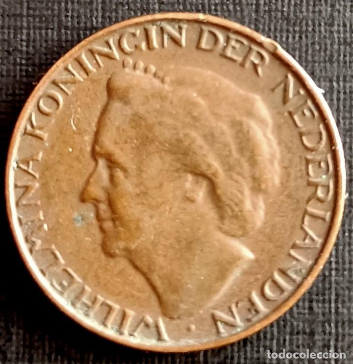 Monedas antiguas de Europa: 1 C&eacute;ntimo 1948 - Holanda - Foto 2