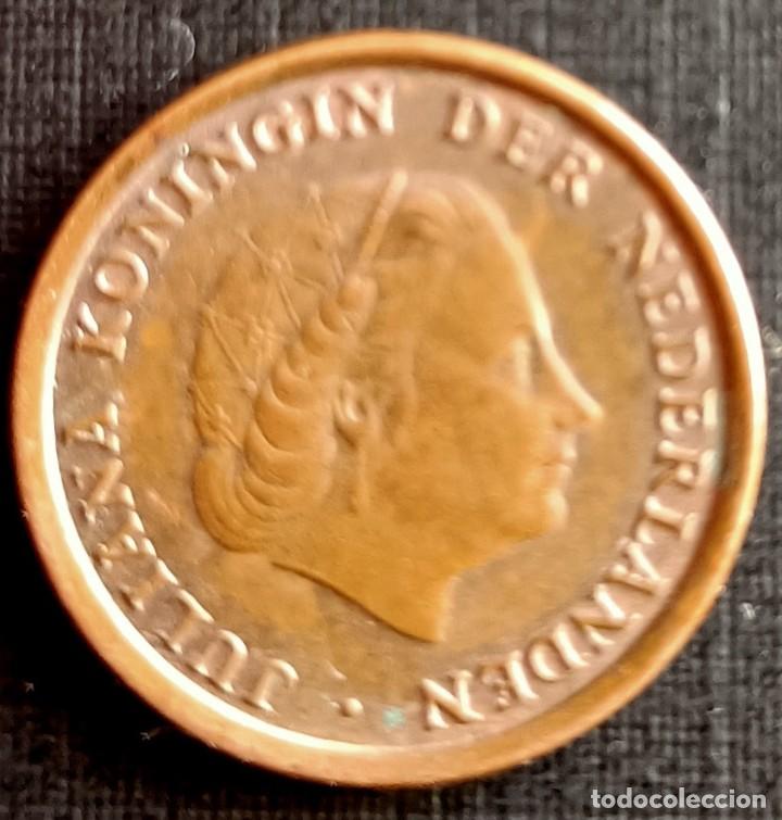 Monedas antiguas de Europa: 1 C&eacute;ntimo 1966 - Holanda - Foto 2
