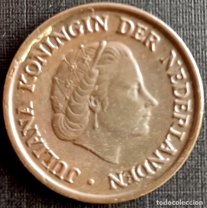 Monedas antiguas de Europa: 5 C&eacute;ntimos 1954 - Holanda - Foto 2