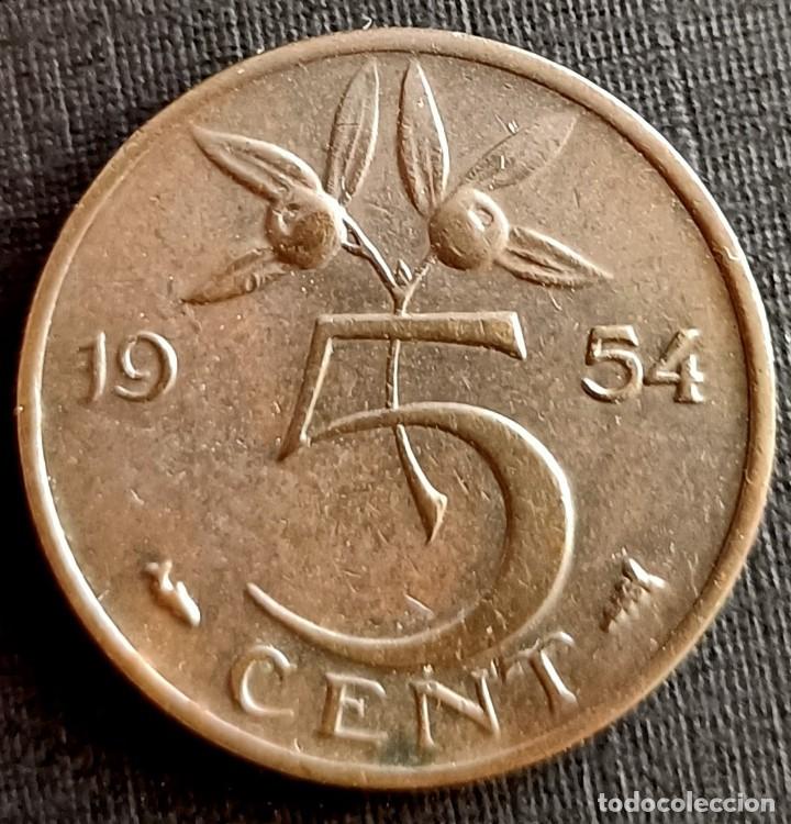 Monedas antiguas de Europa: 5 C&eacute;ntimos 1954 - Holanda - Foto 1