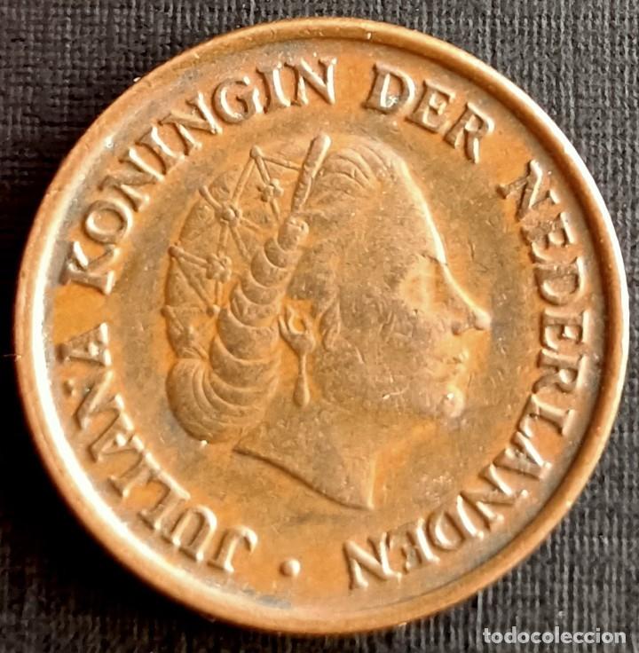 Monedas antiguas de Europa: 5 C&eacute;ntimos 1957 - Holanda - Foto 2