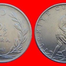 Monnaies anciennes de Europe: 2 1/2 LIRA 1962 TURQUIA-76630. Lote 347147508