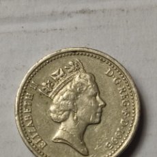Monedas antiguas de Europa: MONEDA ONE POUND -ELIZABETH II- 1995 - PLEIDIOL WYF I'M GWLAD - DRAGÓN GALES EN TRASERA. Lote 347173048