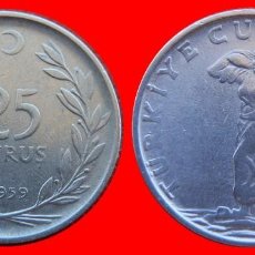 Monnaies anciennes de Europe: 25 KURUS 1959 TURQUIA-76704. Lote 347252828