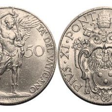 Monedas antiguas de Europa: CIUDAD DEL VATICANO 50 CENTESIMI 1932, PAPA PIO XI. Lote 347740913
