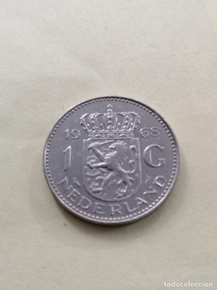 Monedas antiguas de Europa: Moneda Holanda, 1 Gulden, 1968 - Foto 1