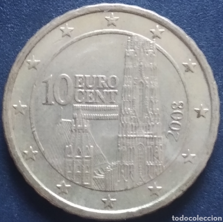 Monedas antiguas de Europa: MONEDA EURO - AUSTRIA 10 CENT 2008 - Foto 1