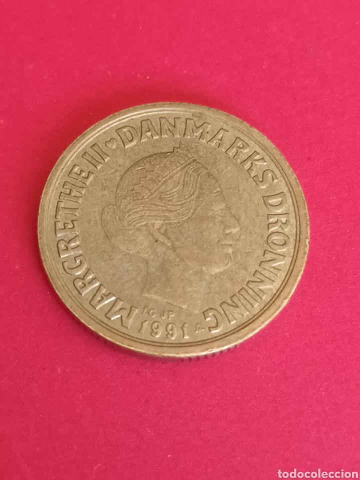 Monedas antiguas de Europa: DINAMARCA. 20 CORONAS DE 1991. - Foto 1