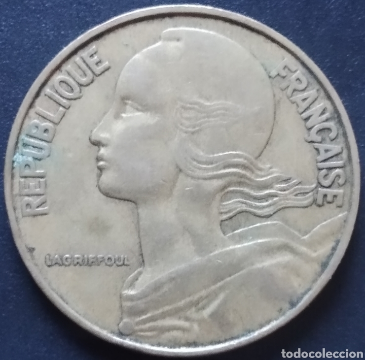 Monedas antiguas de Europa: MONEDA - FRANCIA 20 CENTIMOS 1963 - Foto 2