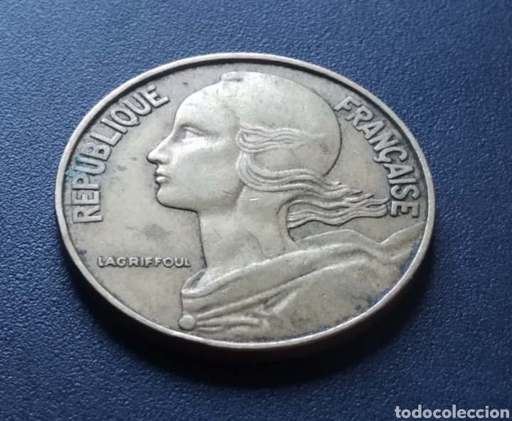 Monedas antiguas de Europa: MONEDA - FRANCIA 20 CENTIMOS 1963 - Foto 4