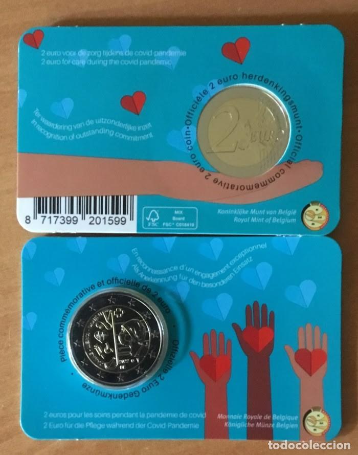 Monedas antiguas de Europa: Coincard B&eacute;lgica 2022 - Reconocimiento al Sector Sanitario- Versi&oacute;n Francesa