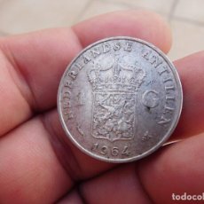 Monedas antiguas de Europa: ANTILLAS HOLANDESAS. PAISES BAJOS. 1 GULDEN DE PLATA DE 1964. Lote 351990184
